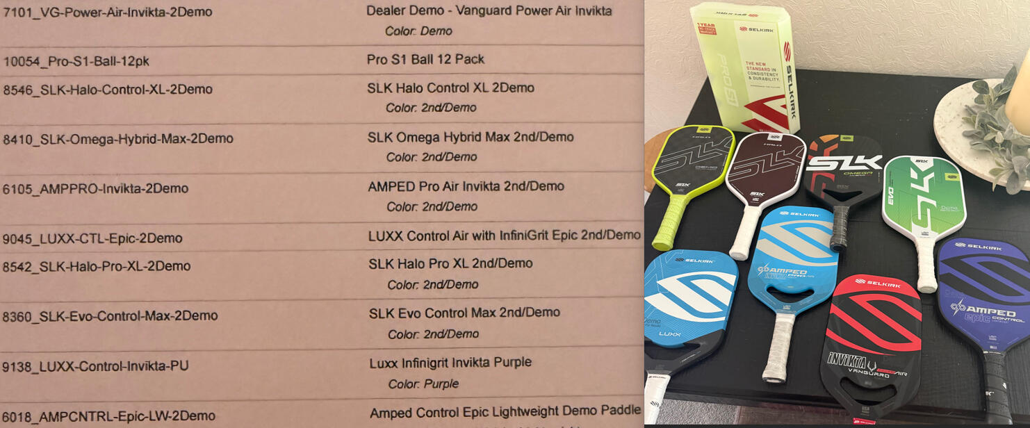 Demo Paddles are in!!